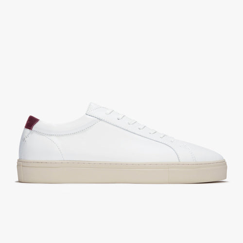 Series 1 White Vintage Red Leather Mens
