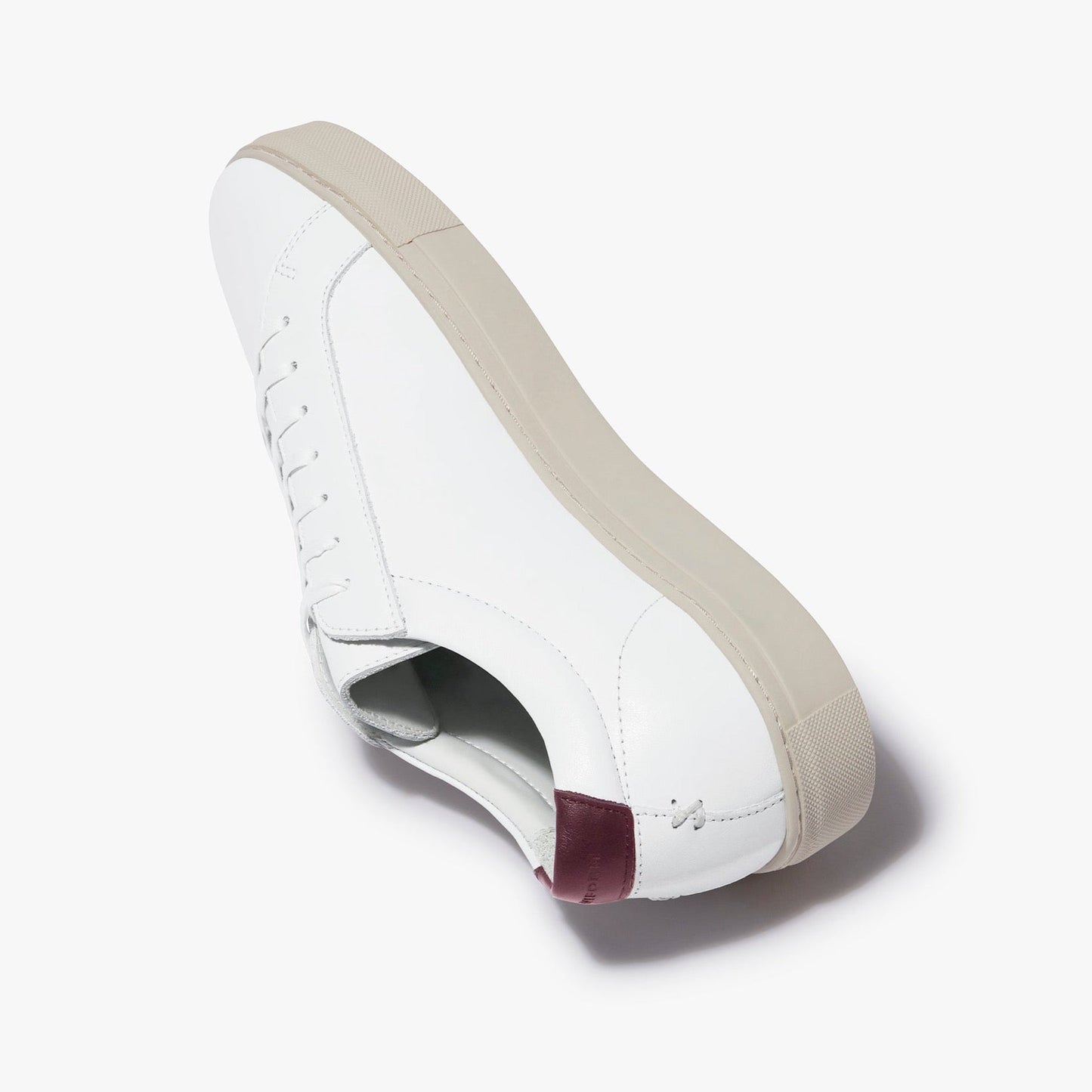 Series 1 White Vintage Red Leather Mens