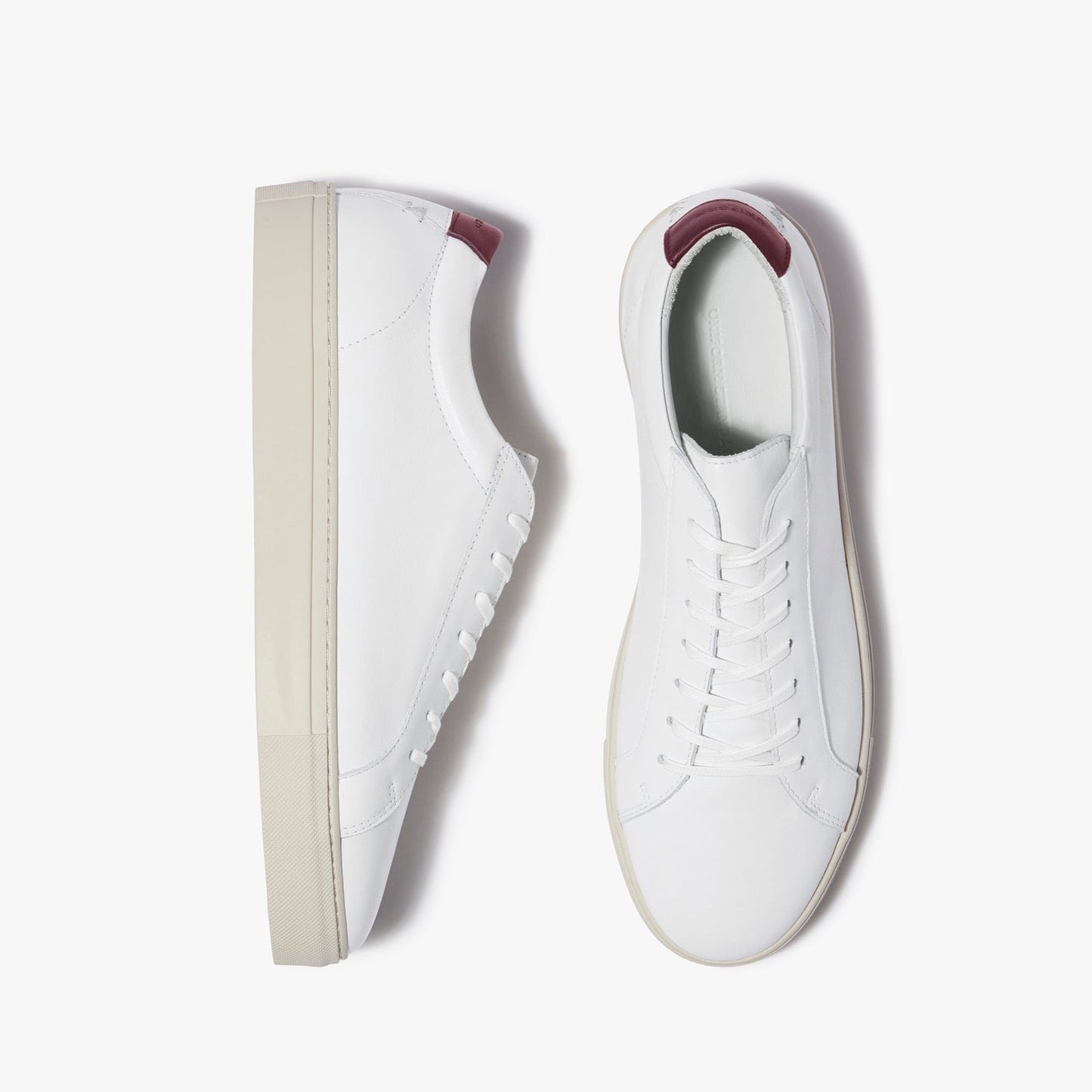 Series 1 White Vintage Red Leather Mens