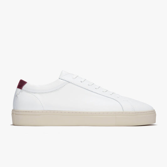 Series 1 White Vintage Red Leather Mens